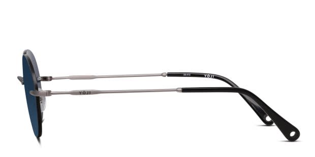 Yoji Seoul Gunmetal, Gray Prescription Sunglasses - 50% Off Lenses
