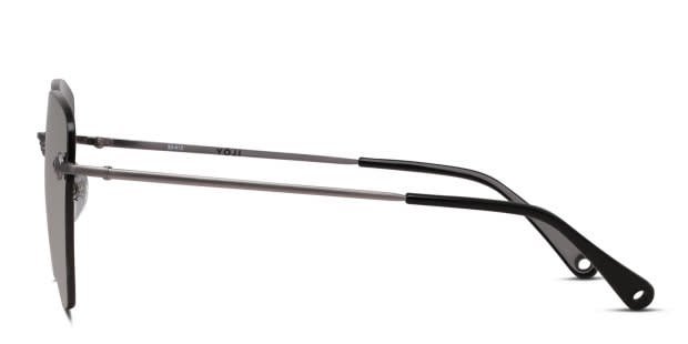 Yoji Osaka Gunmetal, Black Prescription Sunglasses - 50% Off Lenses