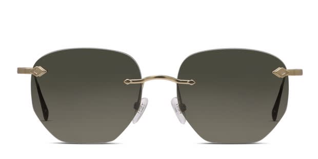 Yoji Haruto Gold Prescription Sunglasses - 50% Off Lenses