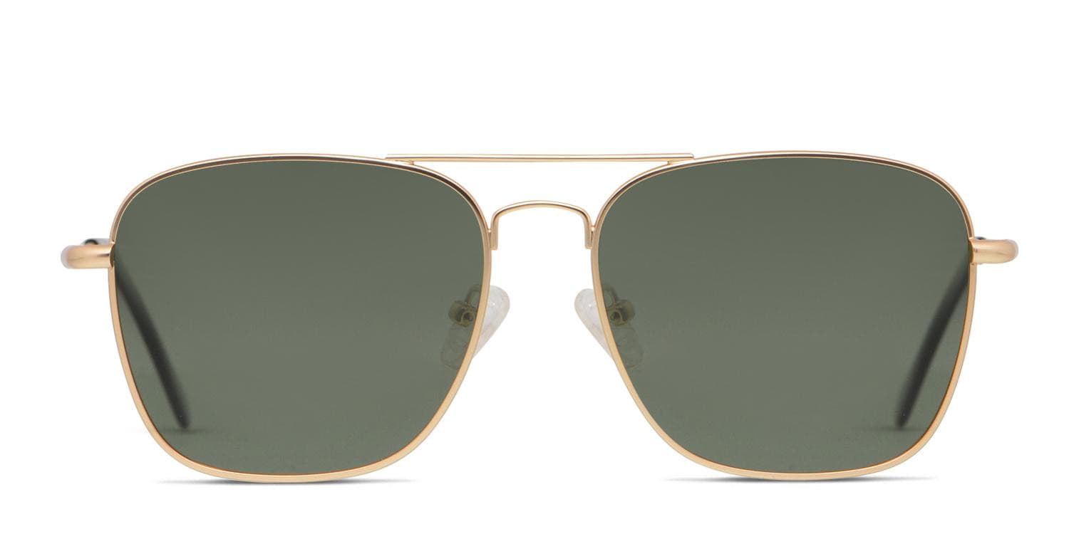 Ottoto Jeremy Gold/Green glasses - Gold / Green - Frontal View