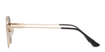 Ottoto Jeremy Gold/Green glasses - Gold / Green - Side View