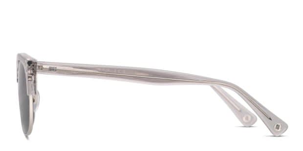 Muse Elliot Gray, Clear, Silver Prescription Sunglasses - 50% Off