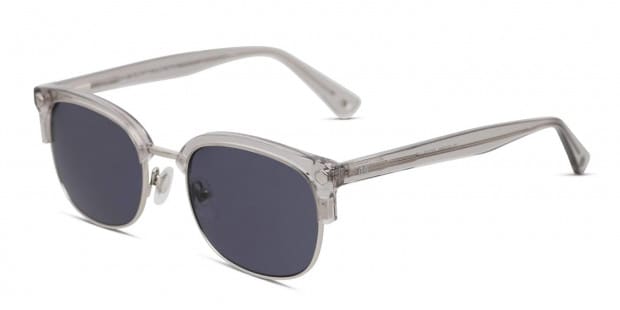 Muse Elliot Gray, Clear, Silver Prescription Sunglasses - 50