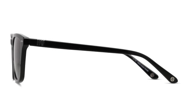 Muse Nick Shiny Black Prescription Sunglasses - 50% Off Lenses