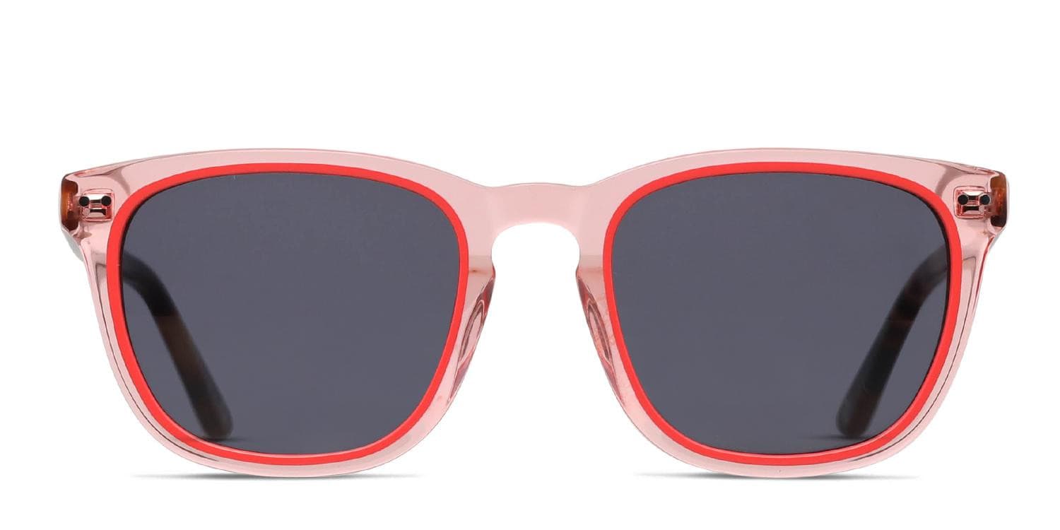 Muse Nick Red, Clear, Tortoise glasses - Red / Clear / Tortoise - Frontal View