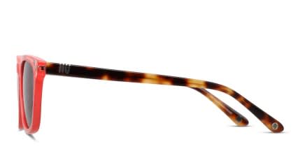 Muse Nick Red, Clear, Tortoise glasses - Red / Clear / Tortoise - Side View
