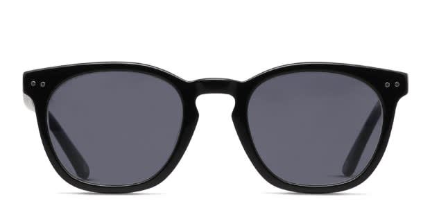 Muse Gazette Shiny Black Prescription Sunglasses - 50% Off Lenses
