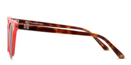 Muse Zinger Red, Clear, Tortoise glasses - Red / Clear / Tortoise - Side View