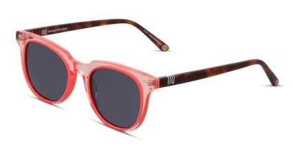 Muse Zinger Red, Clear, Tortoise glasses - Red / Clear / Tortoise - Angle View