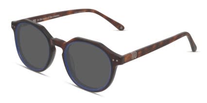 Muse Apex Tortoise, Blue glasses - Tortoise / Blue - Angle View