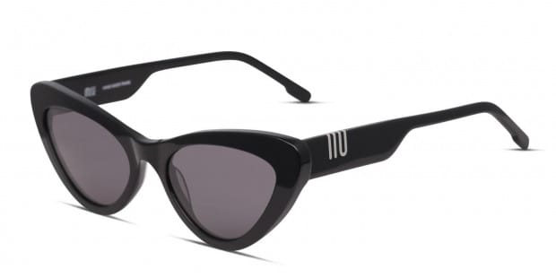 Muse Sarah Shiny Black Prescription Sunglasses - 50% Off Lenses