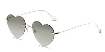 Yoji Love-4-All Gold, Green glasses - Gold / Green - Angle View