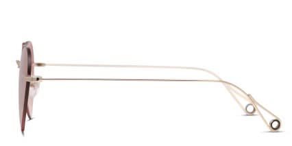 Yoji Love-4-All Gold/Red glasses - Gold / Red - Side View