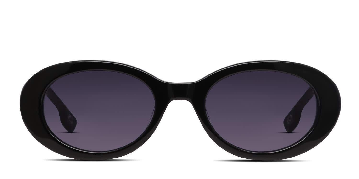 Muse Amanda Shiny Black glasses - Shiny Black - Frontal View