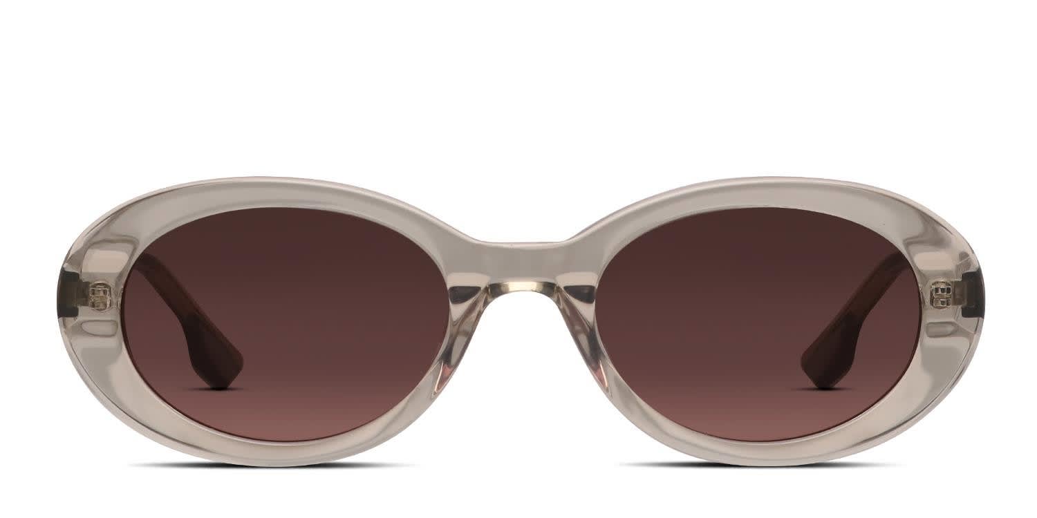 Muse Amanda Beige, Clear glasses - Beige / Clear - Frontal View