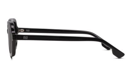 Muse Nia Shiny Black glasses - Shiny Black - Side View