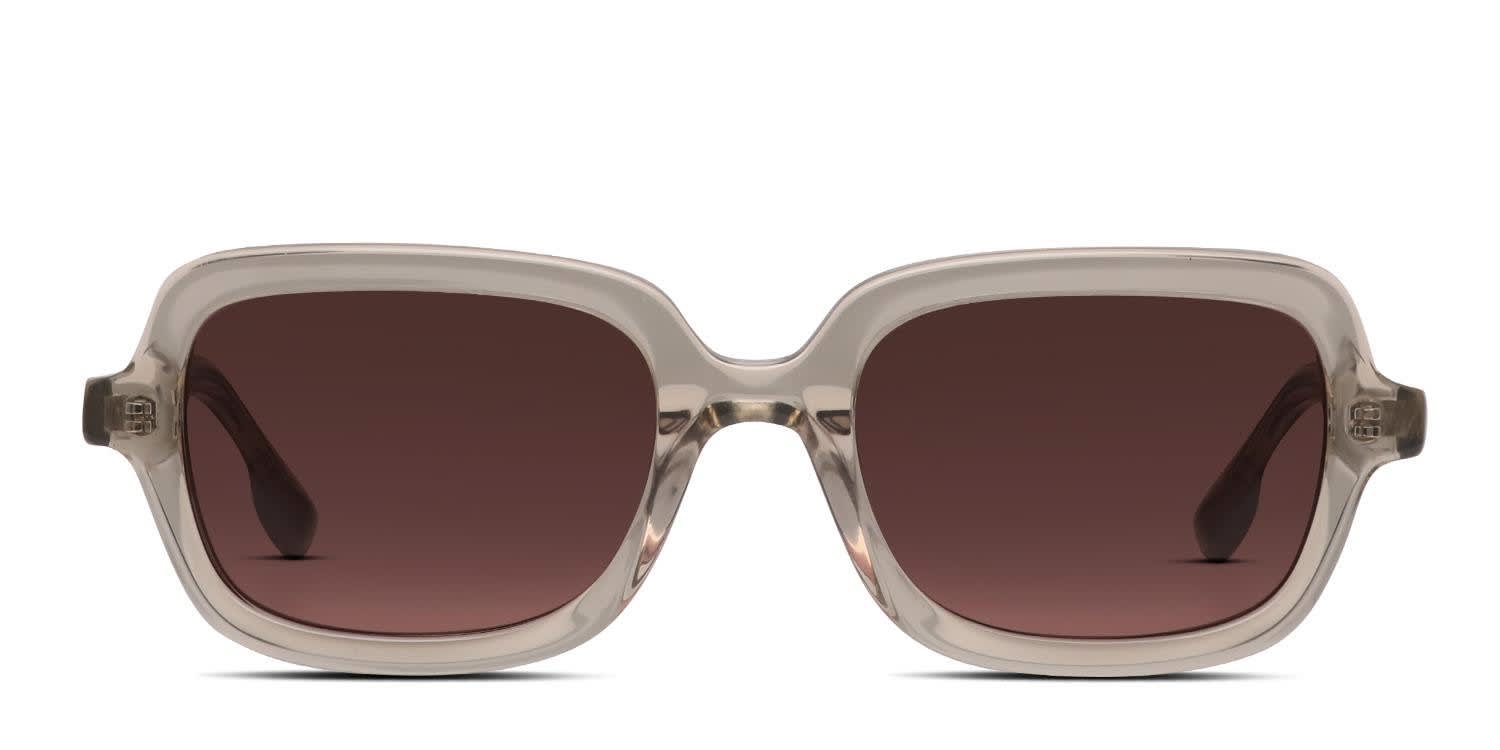Muse Nia Beige, Clear glasses - Beige / Clear - Frontal View