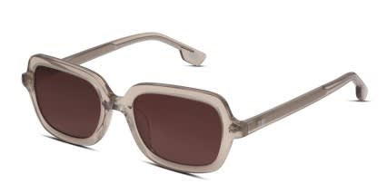 Muse Nia Beige, Clear glasses - Beige / Clear - Angle View