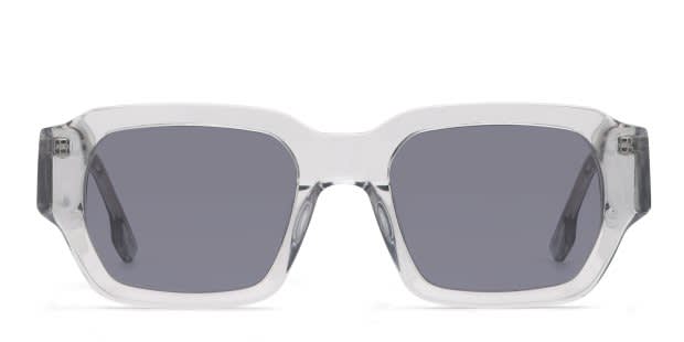 Vera Wang Lux rimless sunglasses light gray with gray lenses $60 Vera Wang Gray Frame Sunglasses for Women for sale | eBay main image 3