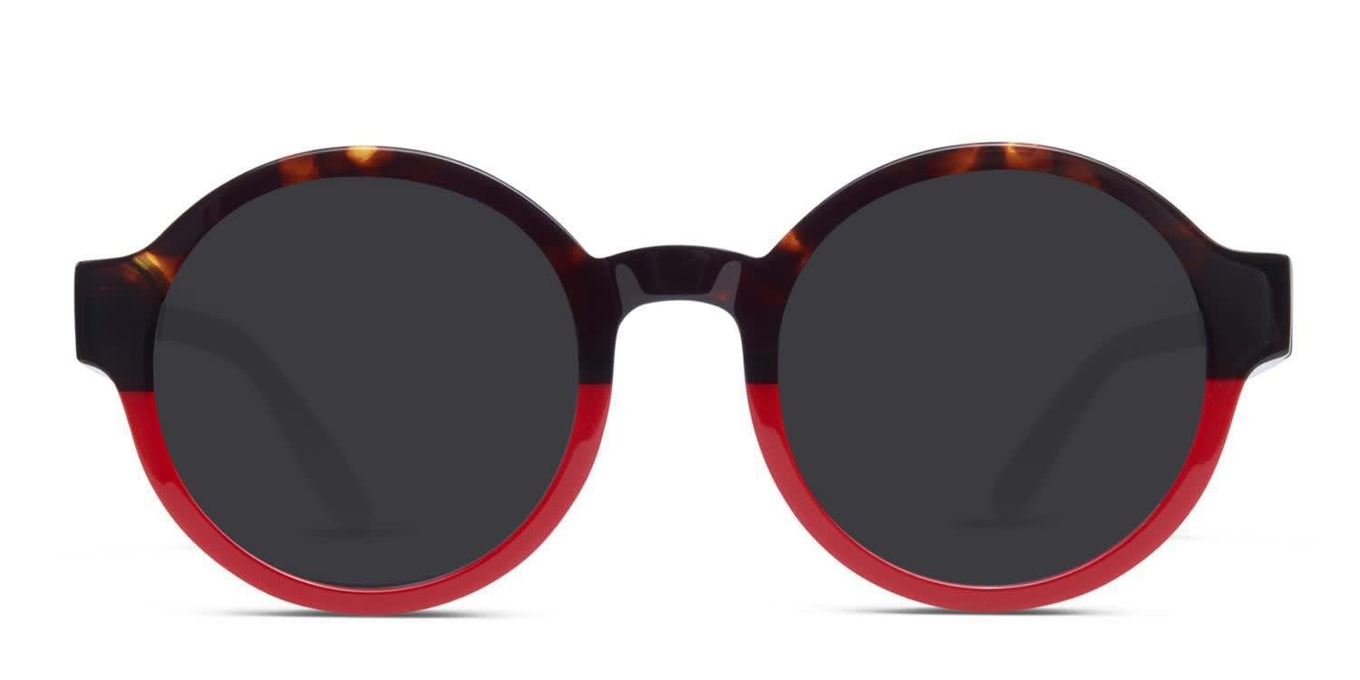 Amelia E. Evangeline Tortoise, Red glasses - Tortoise / Red - Frontal View
