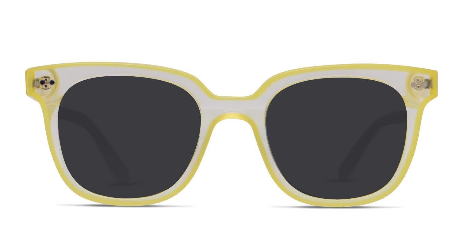 Amelia E. Eliana Yellow, Clear glasses - Yellow / Clear - Frontal View