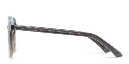 Amelia E. Moonlit Gray, Brown glasses - Gray / Brown - Side View