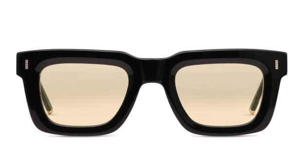 Ottoto District Shiny Black, Yellow Prescription Sunglasses