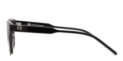Muse Williams Shiny Black, Green glasses - Green / Shiny Black - Side View