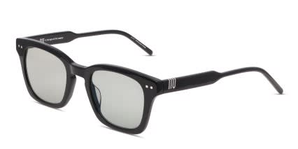 Muse Williams Shiny Black, Green glasses - Green / Shiny Black - Angle View