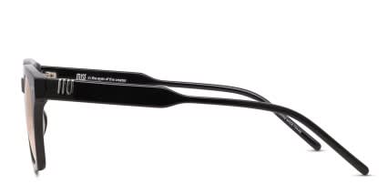 Muse Williams Shiny Black, Yellow glasses - Yellow / Shiny Black - Side View