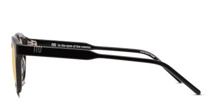 Muse Optimum Shiny Black, Yellow glasses - Shiny Black / Yellow - Side View