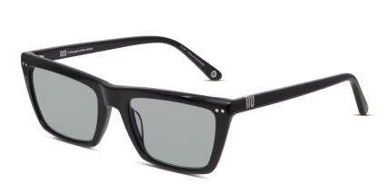 Muse Flair Shiny Black, Green glasses - Green / Shiny Black - Angle View