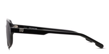 Muse Bright & Early Shiny Black, Green glasses - Green / Shiny Black - Side View