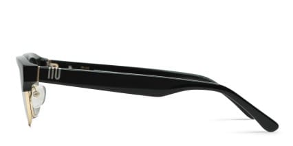 Muse Solar Shiny Black, Gold glasses - Shiny Black / Gold - Side View