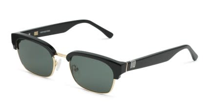 Muse Solar Shiny Black, Gold glasses - Shiny Black / Gold - Angle View
