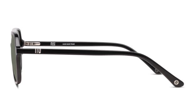 Muse Auster Shiny Black Prescription sunglasses