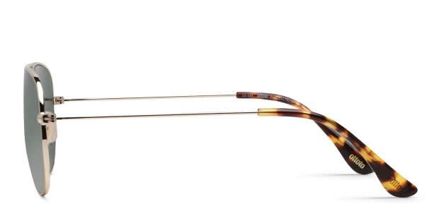 Ottoto Magnus Gold, Green Prescription Sunglasses