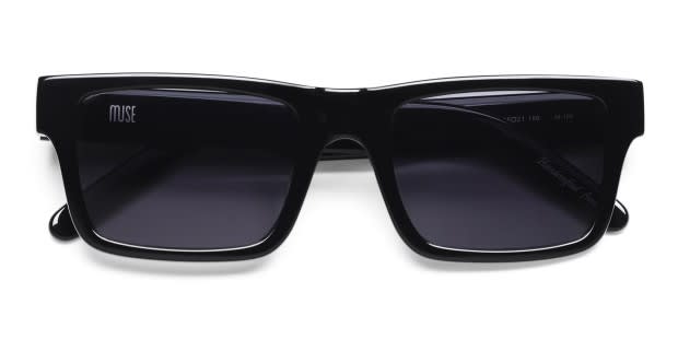 全品送料0円 Muse Vantage Shiny Black Prescription Sunglasses 帽子