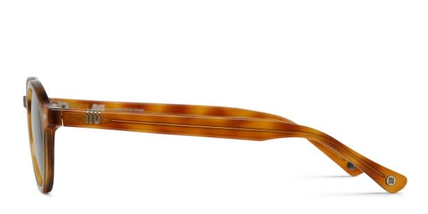 Muse M Round Tortoise, Orange Prescription Sunglasses