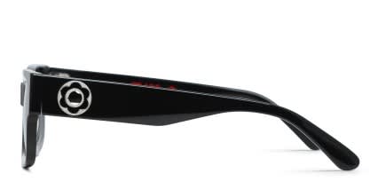 Muse Encore Shiny Black glasses - Shiny Black - Side View
