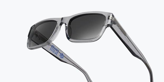 Muse Riff Gray, Clear Prescription Sunglasses