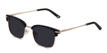 Ottoto Copperfield Black, Gold glasses - Black / Gold - Angle View