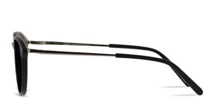 Ottoto Everad Shiny Black, Silver glasses - Silver / Shiny Black - Side View