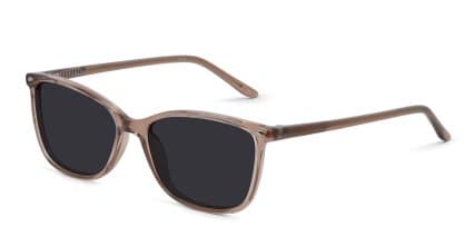 Amelia E. Nettle Brown, Clear glasses - Brown / Clear - Angle View