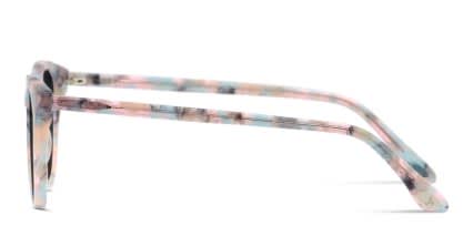 Amelia E. Veronique Multicolor, Pink, Blue glasses - Multicolor / Blue / Pink - Side View