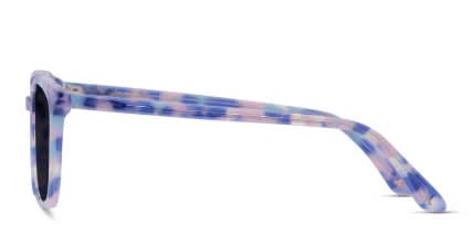 Amelia E. Veronique Purple, Tortoise, Multicolor glasses - Multicolor / Tortoise / Purple - Side View