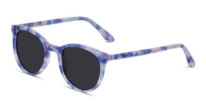 Amelia E. Veronique Purple, Tortoise, Multicolor glasses - Multicolor / Tortoise / Purple - Angle View