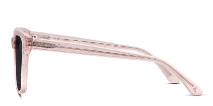 Amelia E. Tricia Pink, Clear glasses - Clear / Pink - Side View