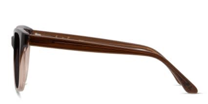 Amelia E. Tricia Brown, Clear glasses - Brown / Clear - Side View