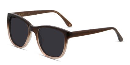 Amelia E. Tricia Brown, Clear glasses - Brown / Clear - Angle View